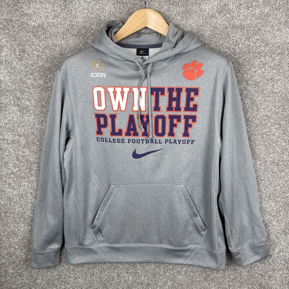 Nike Clemson Tigers Therma-fit Own The Playoff Hoodie Men's Size Medium